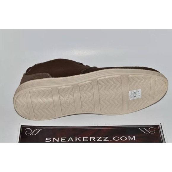 Mens Skechers Status Rolano leather Ankle Boots - Picture 2 of 4